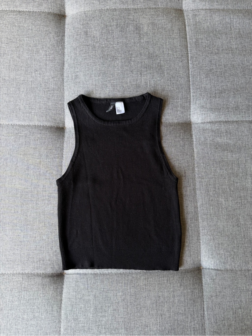 H&M Black Ribbed Tank Top